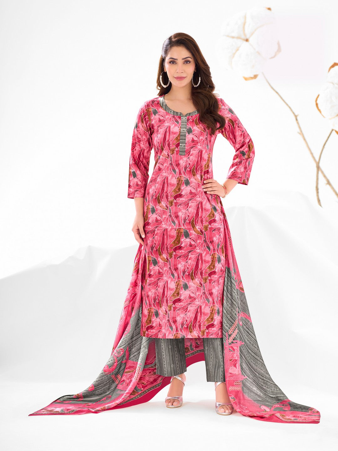 Larqi Women Pure Cotton 3 Pcs Set