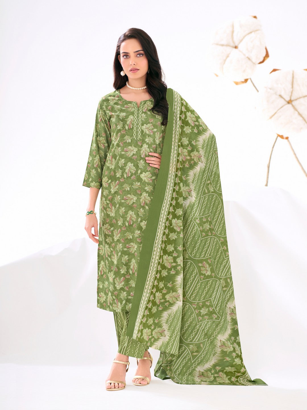 Larqi Women Pure Cotton 3 Pcs Set