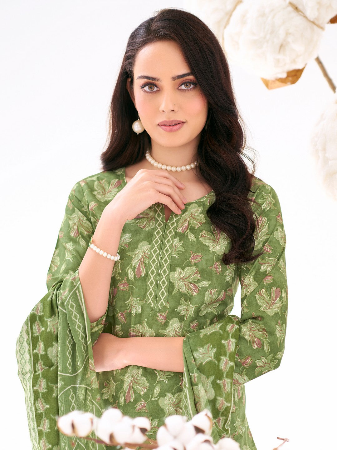 Larqi Women Pure Cotton 3 Pcs Set