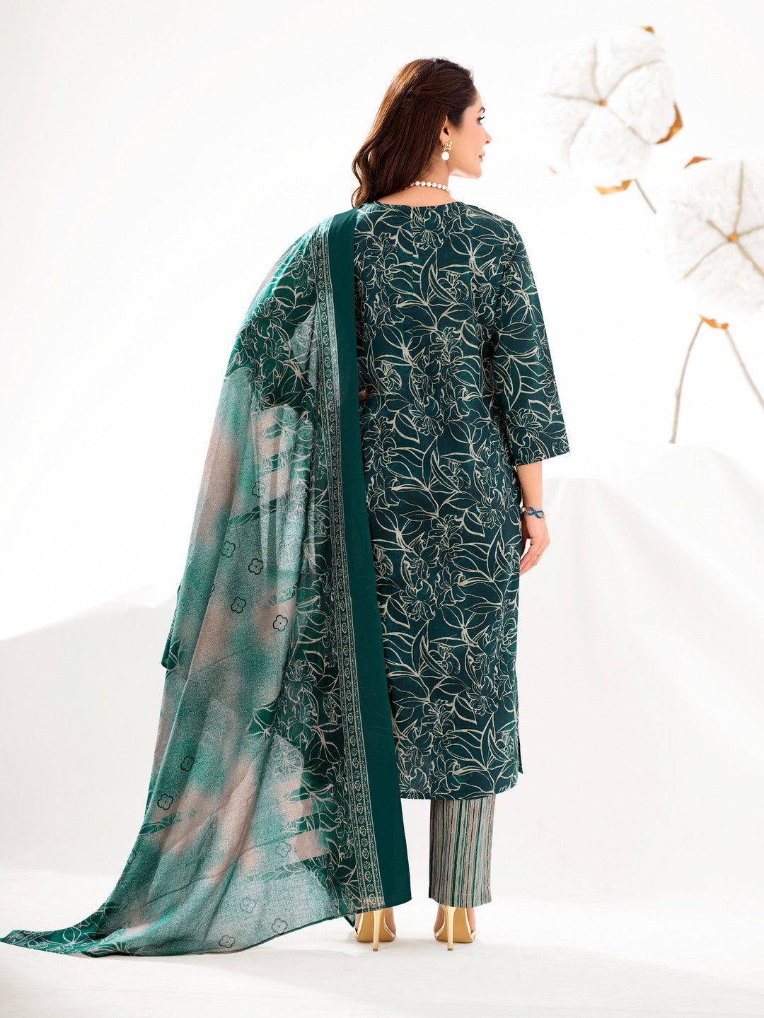 Larqi Women Pure Cotton 3 Pcs Set