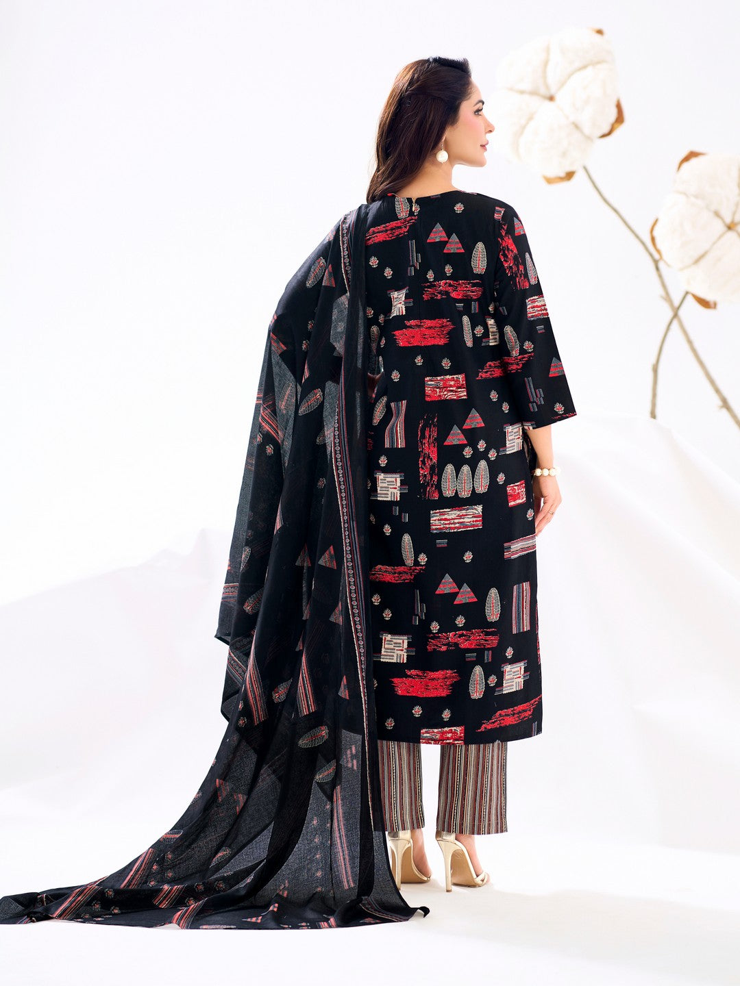 Larqi Women Pure Cotton 3 Pcs Set