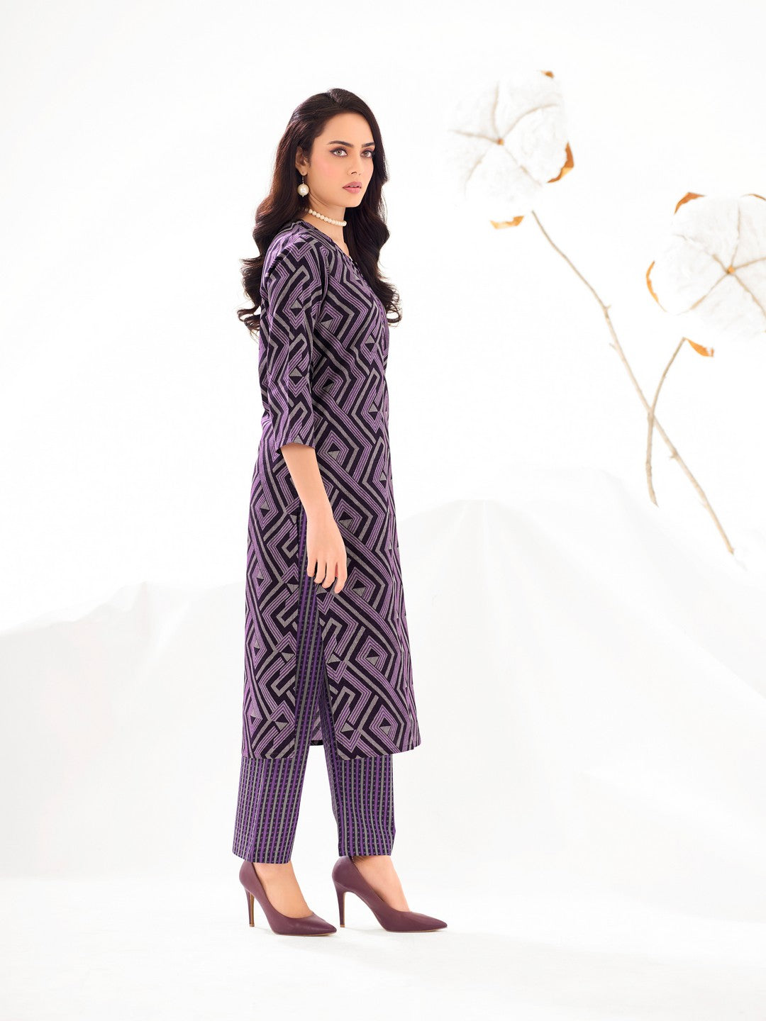 Larqi Women Pure Cotton 3 Pcs Set