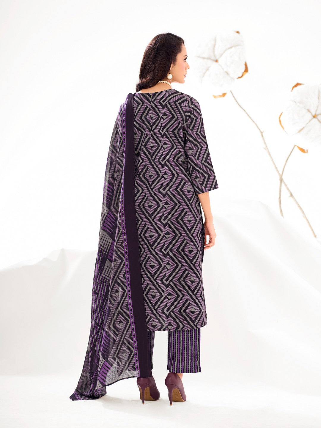 Larqi Women Pure Cotton 3 Pcs Set