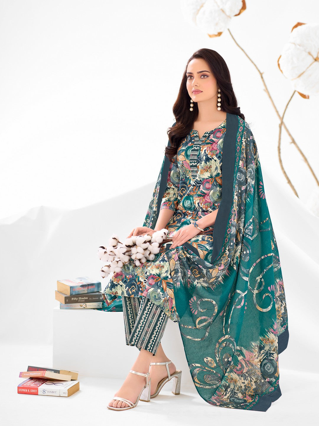 Larqi Women Pure Cotton 3 Pcs Set