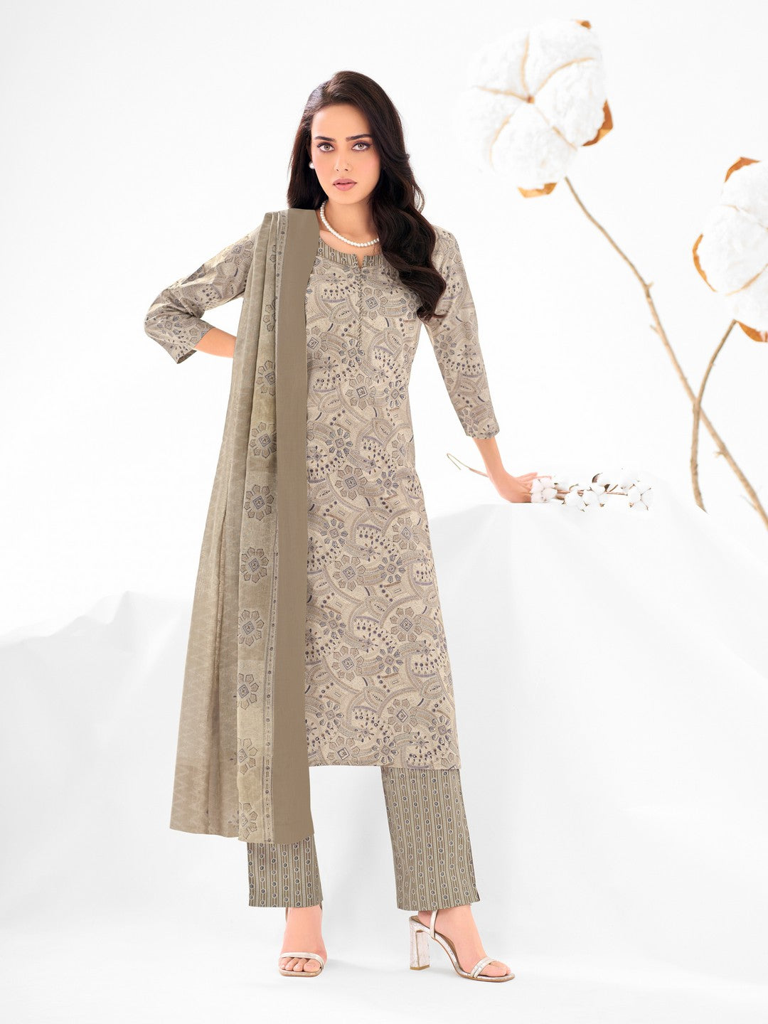 Larqi Women Pure Cotton 3 Pcs Set
