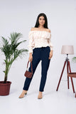 LarQi Teal Blue Stretch Pants