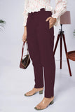 LarQi Burgandy Stretch Pants