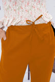 LarQi Dark Yellow Stretch Pants