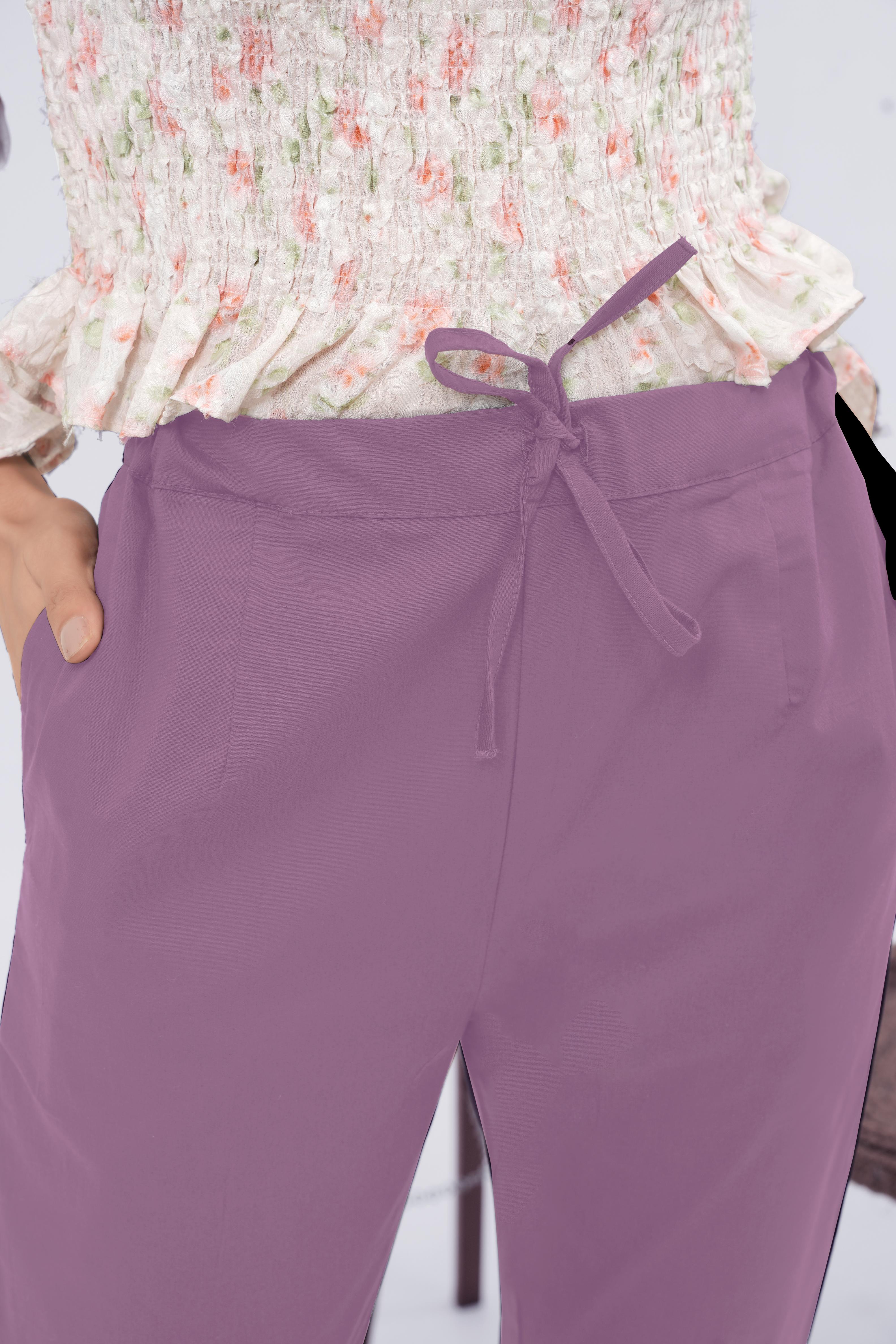 LarQi Lavender Stretch Pants