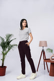 LarQi Brown Stretch Pants
