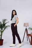LarQi Brown Stretch Pants