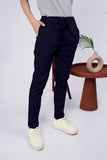 LarQi Ink Blue Stretch Pants