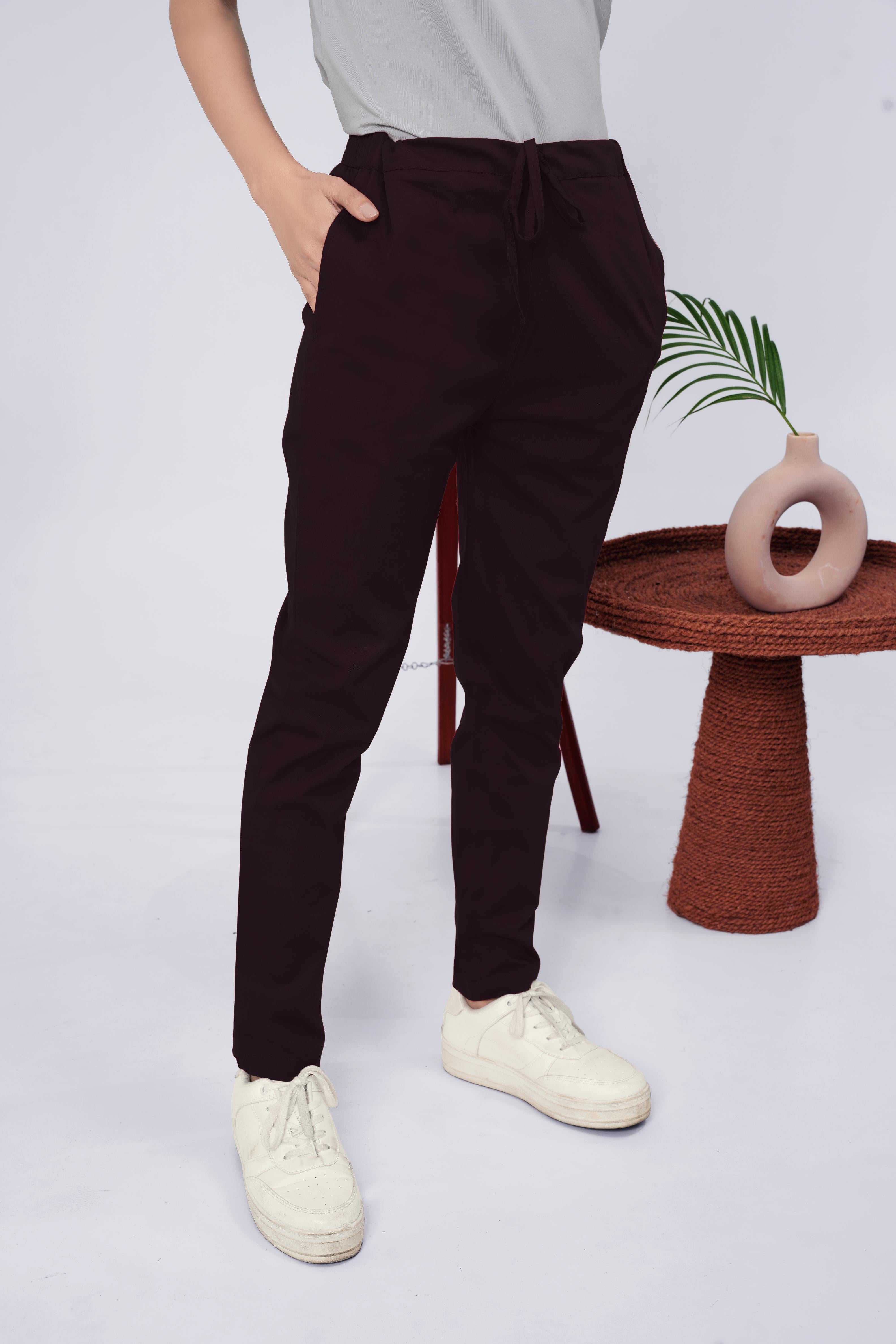 LarQi Brown Stretch Pants