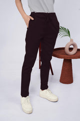 LarQi Brown Stretch Pants