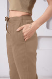 LarQi Light Ecru Stretch Pants