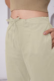 LarQi Off White Stretch Pants