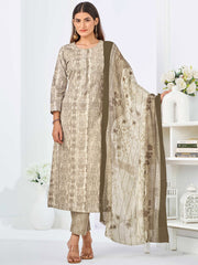 Larqi Women Pure Cotton Beige 3 Pcs Set