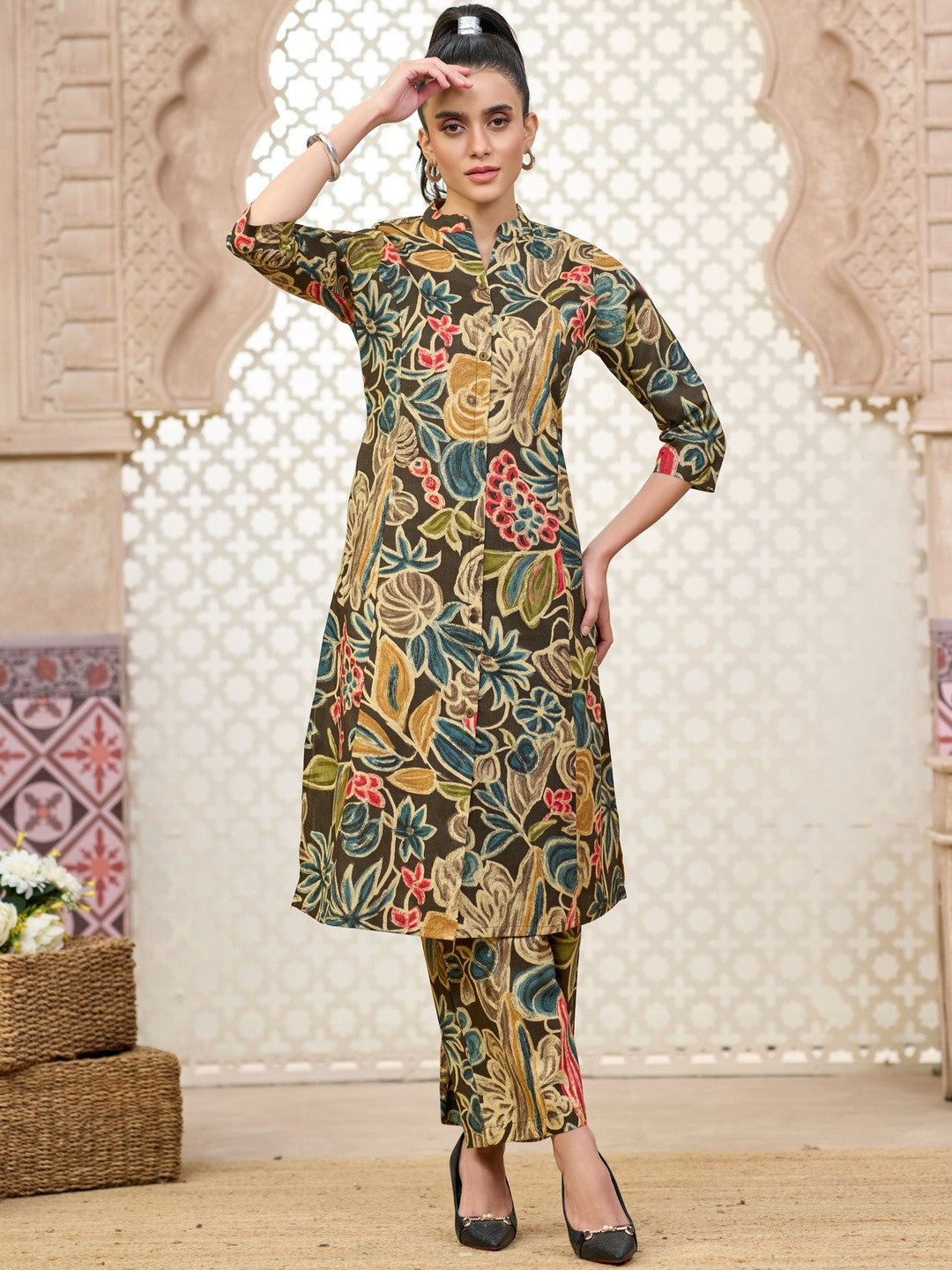 Larqi Women Pure Cotton  Co Ords