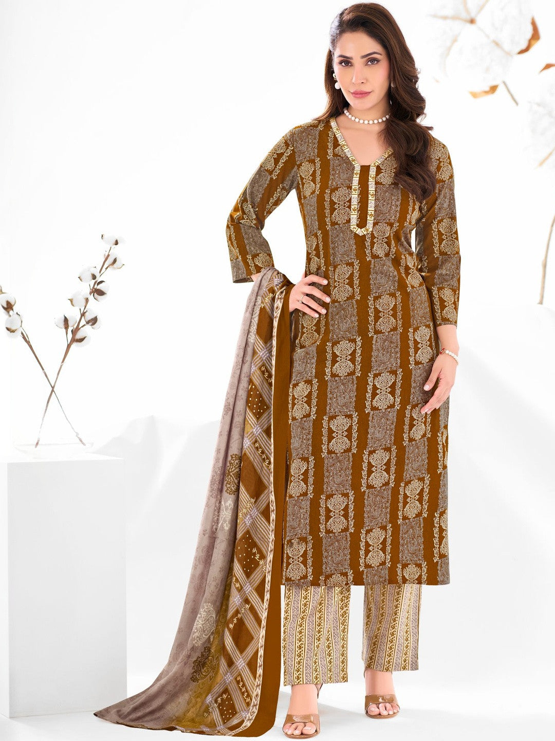 Larqi Women Pure Cotton 3 Pcs Set